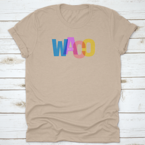 Waco The Name Of The City On A White Background World Landscape