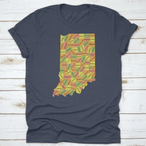 Pastel Federal State Of Indiana United States Countries Name And