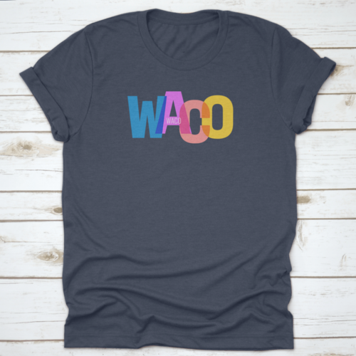 Waco The Name Of The City On A White Background World Landscape