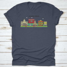 Load image into Gallery viewer, Flat Design Line Panorama Of Savannah, Georgia City Skyline,
