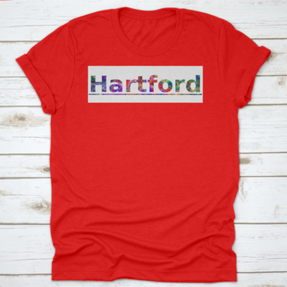 Hartford Colorful Typography Text Banner Vector The Word Hartford