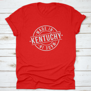 Made In Kentucky In White Postmark Stamp Travel Round Logo Icon Symbol