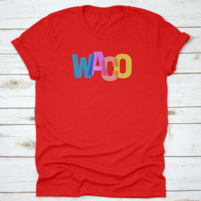 Waco The Name Of The City On A White Background World Landscape