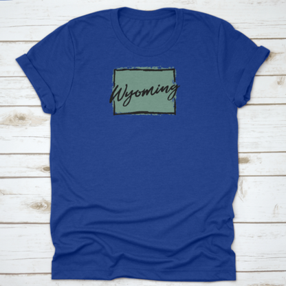 Hand Drawn Wyoming State Design Travel Made In Product Design Old