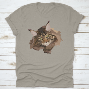 A Portrait Of A Beautiful Brown Maine Coon Cat The Official State Cat