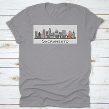 Load image into Gallery viewer, Sacramento California City Skyline With Gray Buildings Isolated On
