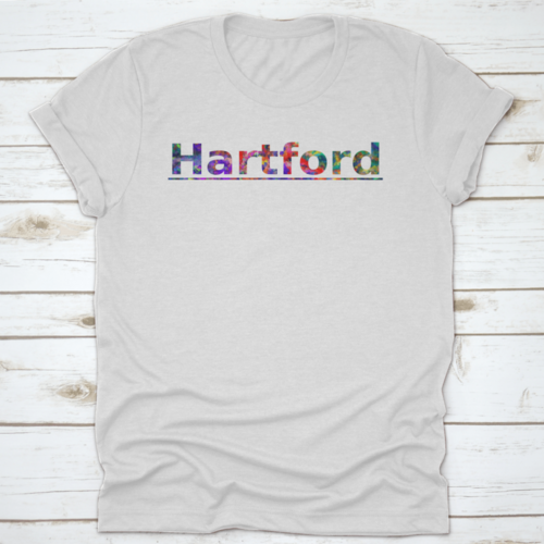 Hartford Colorful Typography Text Banner Vector The Word Hartford