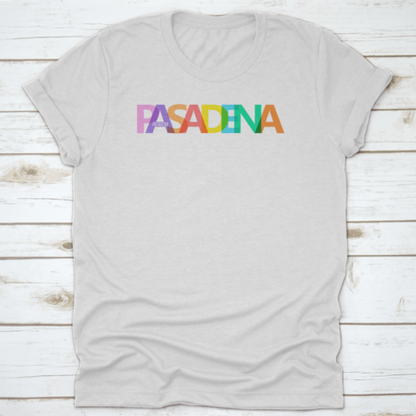 Multi-Colored Typography Lettering Text Of Pasadena Vector