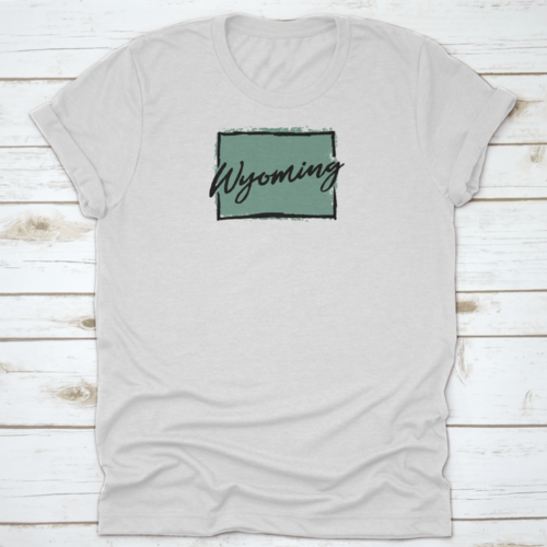 Hand Drawn Wyoming State Design Travel Made In Product Design Old