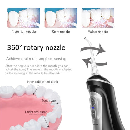 360° Rotation Nozzles Water Flosser Irrigator Dental Water Jet 9 Modes | Pharmacy