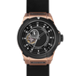 Vento Black Rose Gold Leather