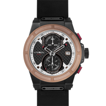 Load image into Gallery viewer, Otto Chrono Black Rose Gold Nato
