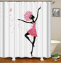 Dancing Flower Girl Shower Curtain