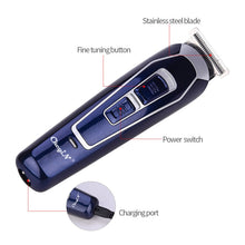 Load image into Gallery viewer, Barber Hair Trimmer for Men Rechargeable Low Noise Shaving Hair Razor
