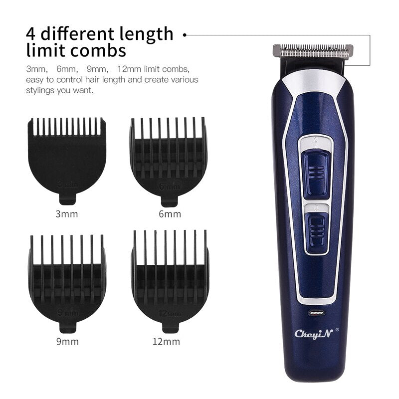 Barber Hair Trimmer for Men Rechargeable Low Noise Shaving Hair Razor