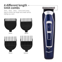 Load image into Gallery viewer, Barber Hair Trimmer for Men Rechargeable Low Noise Shaving Hair Razor
