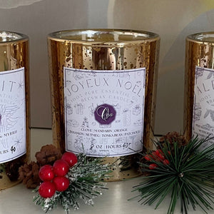 Christmas Candle | Joyeux Noel | 8oz Luxe Classic Vessel