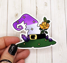 Load image into Gallery viewer, Genderqueer Pride Witch Hat Sticker
