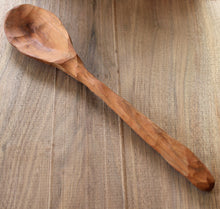 Load image into Gallery viewer, Chef Spoon, Wooden Spoon Handcarved from Cherry Wood or Walnut Wood
