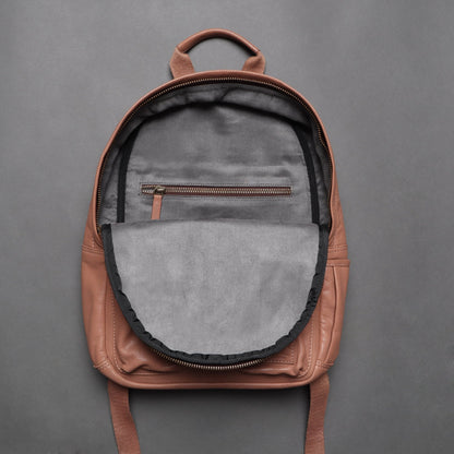 Mini Journey Leather Backpack - Navy | Journey Collection