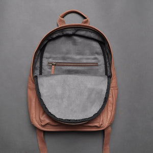 Mini Journey Leather Backpack - Navy | Journey Collection