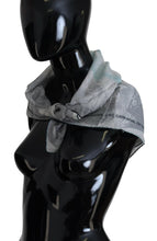 Load image into Gallery viewer, Costume National Gray Print Shawl Foulard Branded Scarf
