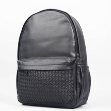 Load image into Gallery viewer, Weaved Journey Leather Backpack - Black | Journey Collection
