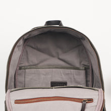 Load image into Gallery viewer, Weaved Journey Leather Backpack - Olive | Journey Collection
