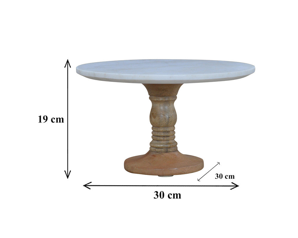 Cake Stand with Marble Top