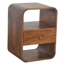 Load image into Gallery viewer, Chestnut Curved Edge Bedside
