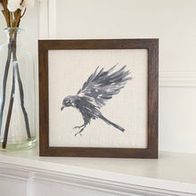 Load image into Gallery viewer, Black Raven - Framed Sign
