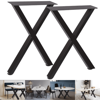 (28 x 17.7 in - TL2) Industrial Metal Table Legs, Metal Legs for Table