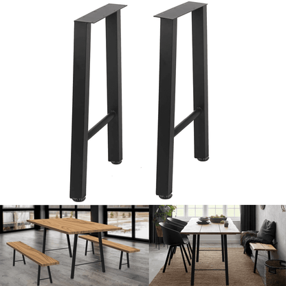 (28 x 17.7 in - TL1) Industrial Metal Table Legs, Metal Legs for Table