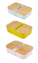 Load image into Gallery viewer, Bamboo Lunch Box 3 Pack for Meal Prep
