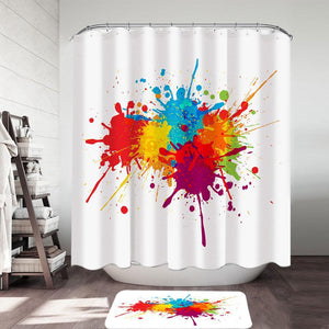 Colorful Splash Shower Curtain