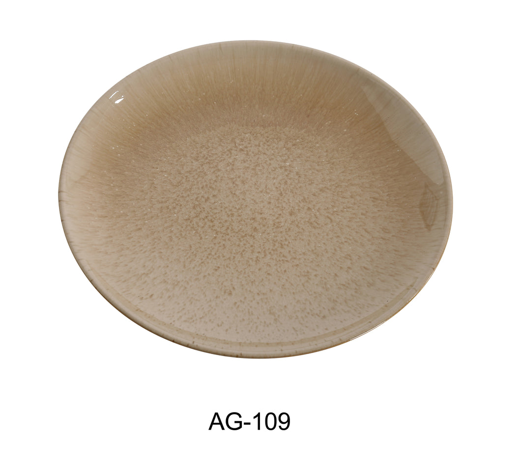 Yanco AG-109 Agate Coupe Shape Round Plate