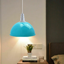 Load image into Gallery viewer, 2 Pack Lampshade Vintage Industrial Metal Blue Ceiling Pendant Lights | Home Improvement
