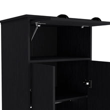 Load image into Gallery viewer, Armoire with Two-Doors Dumas, Top Hinged Drawer and 1-Drawer, Black
