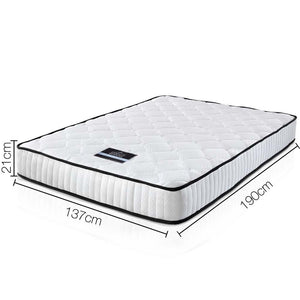 Giselle Bedding Peyton Pocket Spring Mattress 21cm Thick Double