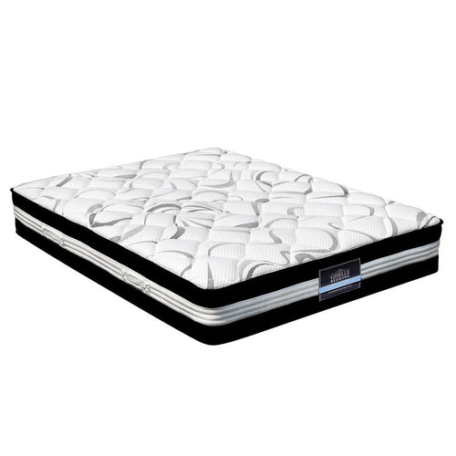 Giselle Bedding Mykonos Euro Top Pocket Spring Mattress 30cm Thick