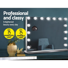 Load image into Gallery viewer, Embellir Hollywood Frameless Makeup Mirror With 15 LED Lighted Vanity
