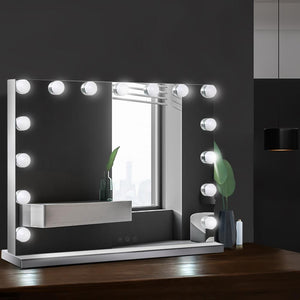 Embellir Hollywood Frameless Makeup Mirror With 15 LED Lighted Vanity