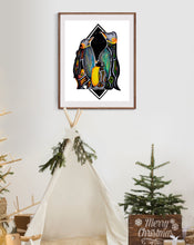 Load image into Gallery viewer, Celestial Penguin Art Print - Mary, Bob, and Sue, 2021
