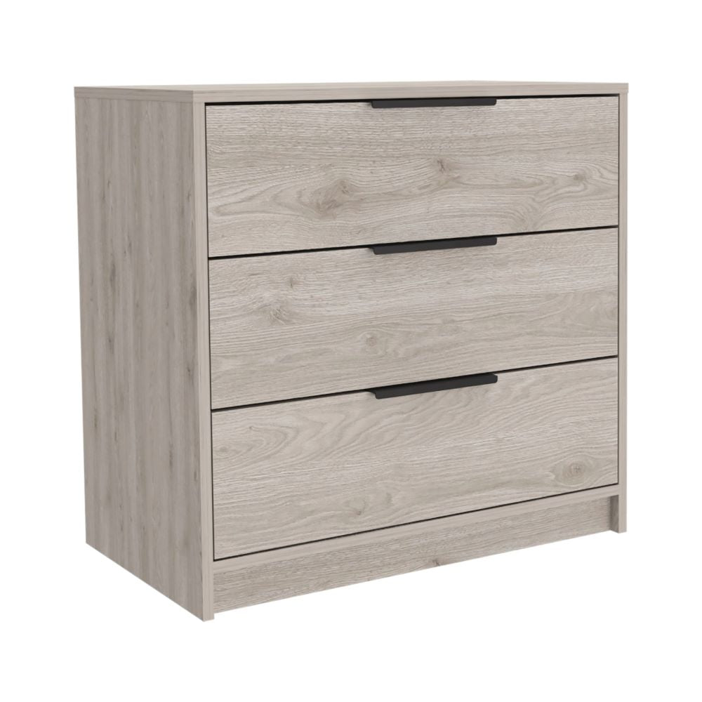 3 Drawers Dresser Maryland, Superior Top, Light Gray Finish | Furniture