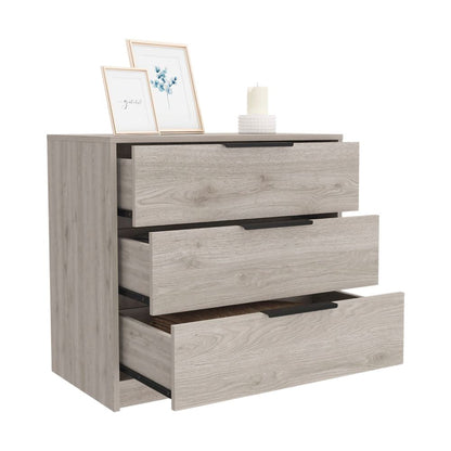 3 Drawers Dresser Maryland, Superior Top, Light Gray Finish | Furniture