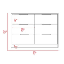 Load image into Gallery viewer, 4 Drawer Double Dresser Maryland, Metal Handle, Black Wengue / Pine | Furniture
