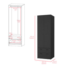 Load image into Gallery viewer, Armoire Hobbs, Black Wengue Finish
