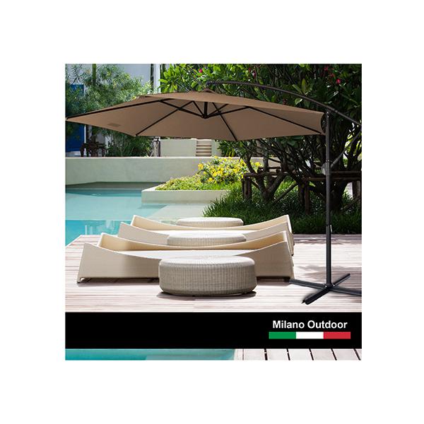 Milano 3M Outdoor Umbrella Cantilever Latte