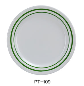 Yanco PT-109 Pine Tree Round Dinner Plate