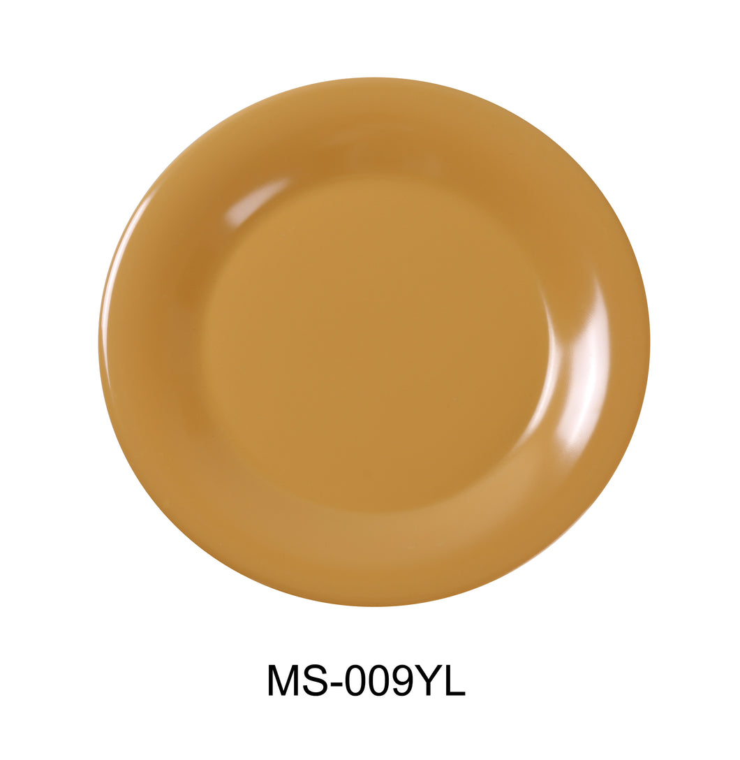 Yanco MS-009YL Mile Stone Wide Rim Round Plate